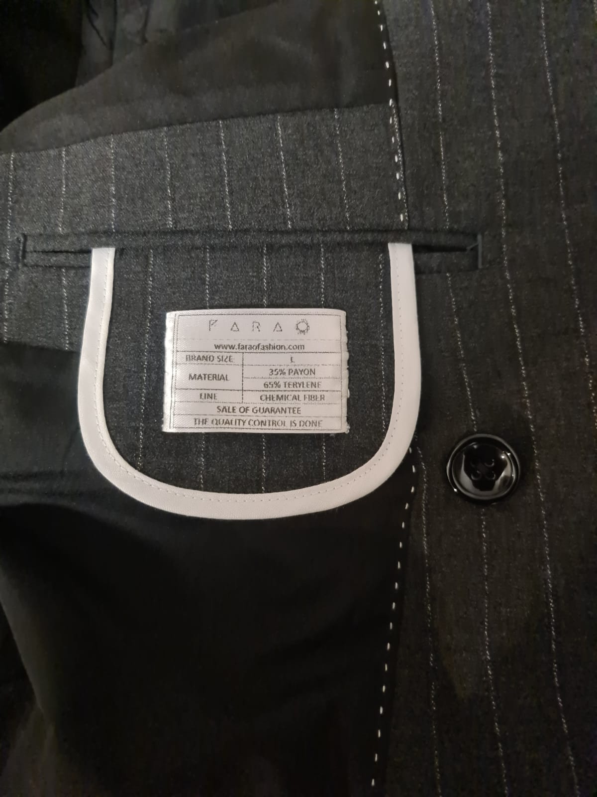 Farao | Gray Striped Suit