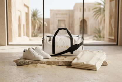Farao Fashion Premium Bag - White & Gold
